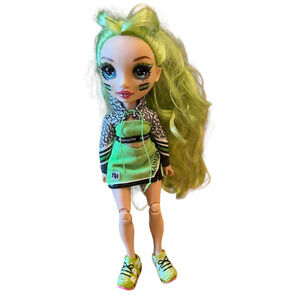 RAINBOW HIGH CHEER JADE HUNTER DOLL GREEN w/ CHEERLEADER OUTFIT